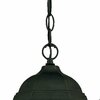 Homeroots 14 x 8 x 8 in. Madison 1-Light Matte Black Hanging Light 398002